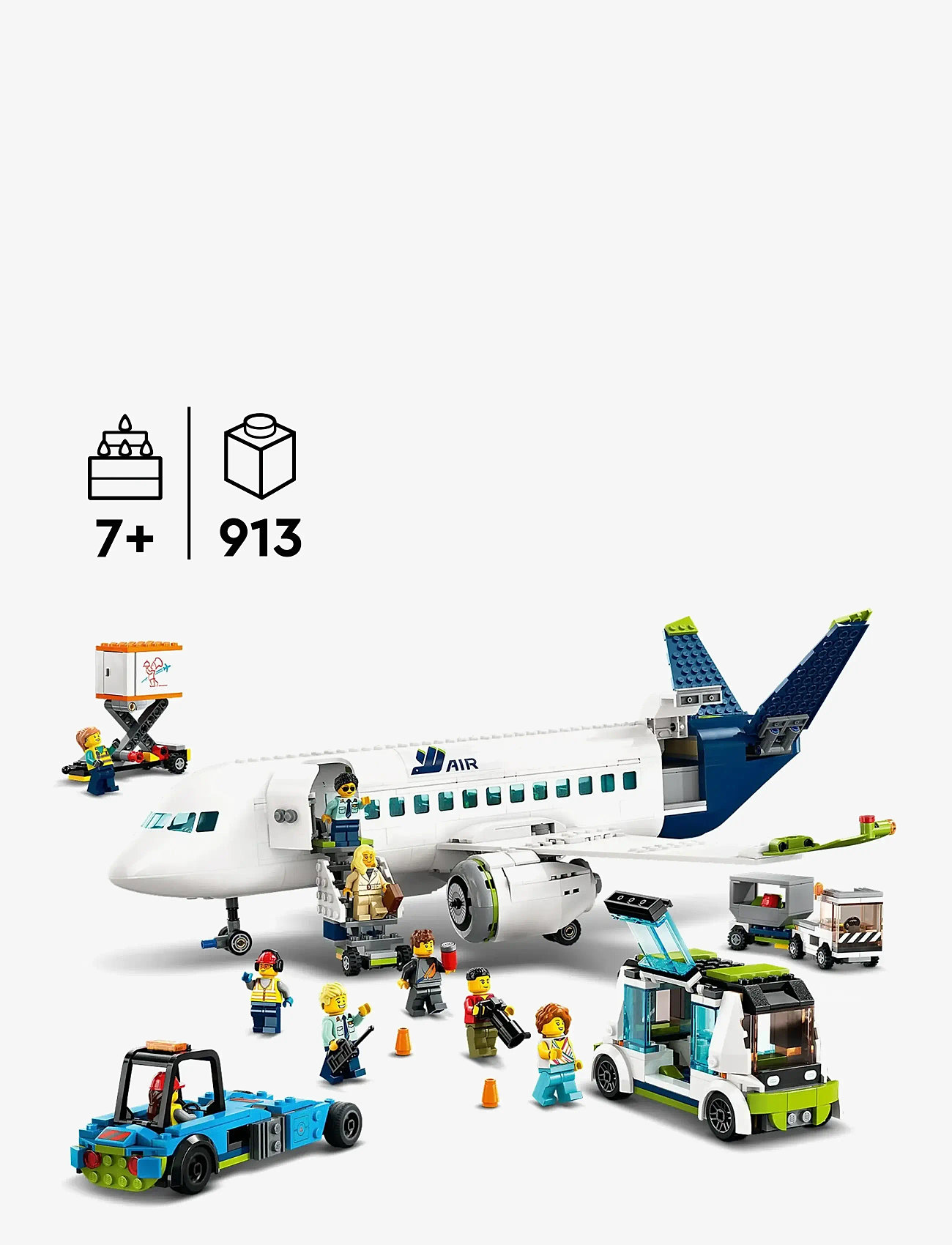 LEGO - City Passenger Aeroplane 60367 Building Toy Set - multi - 1