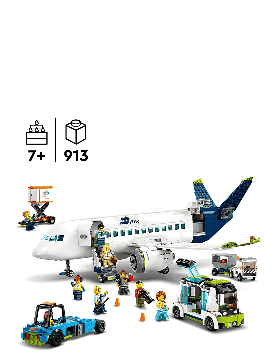LEGO - City Passenger Aeroplane 60367 Building Toy Set - lego® city - multi - 1