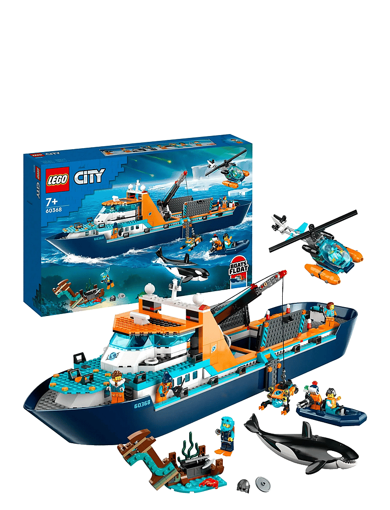 LEGO - City Arctic Explorer Ship 60368 Building Toy Set - lego city - multicolor - 0