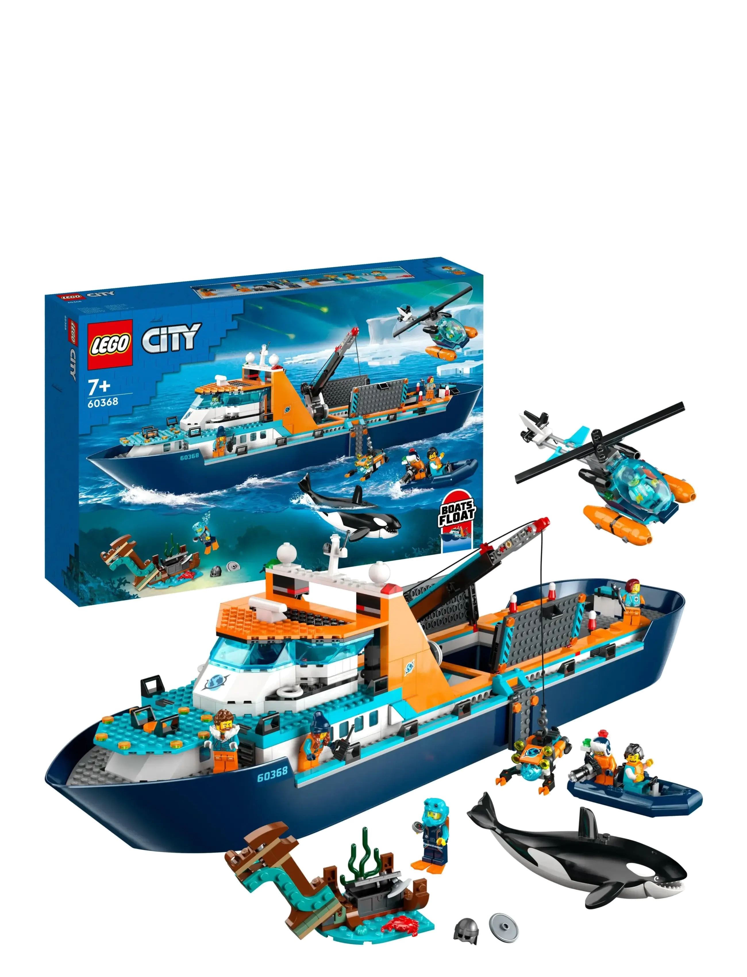 LEGO City Arctic Explorer Ship 60368 Building Toy Set - Mänguasjad - MULTICOLOR / multi