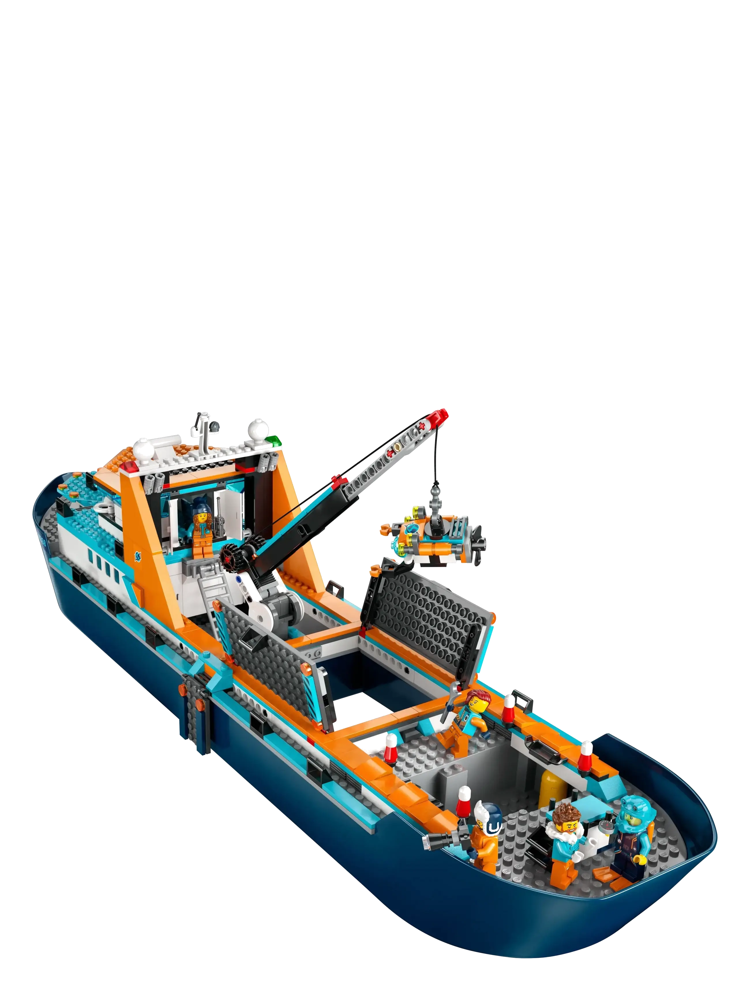 LEGO City Arctic Explorer Ship 60368 Building Toy Set (LGO60368