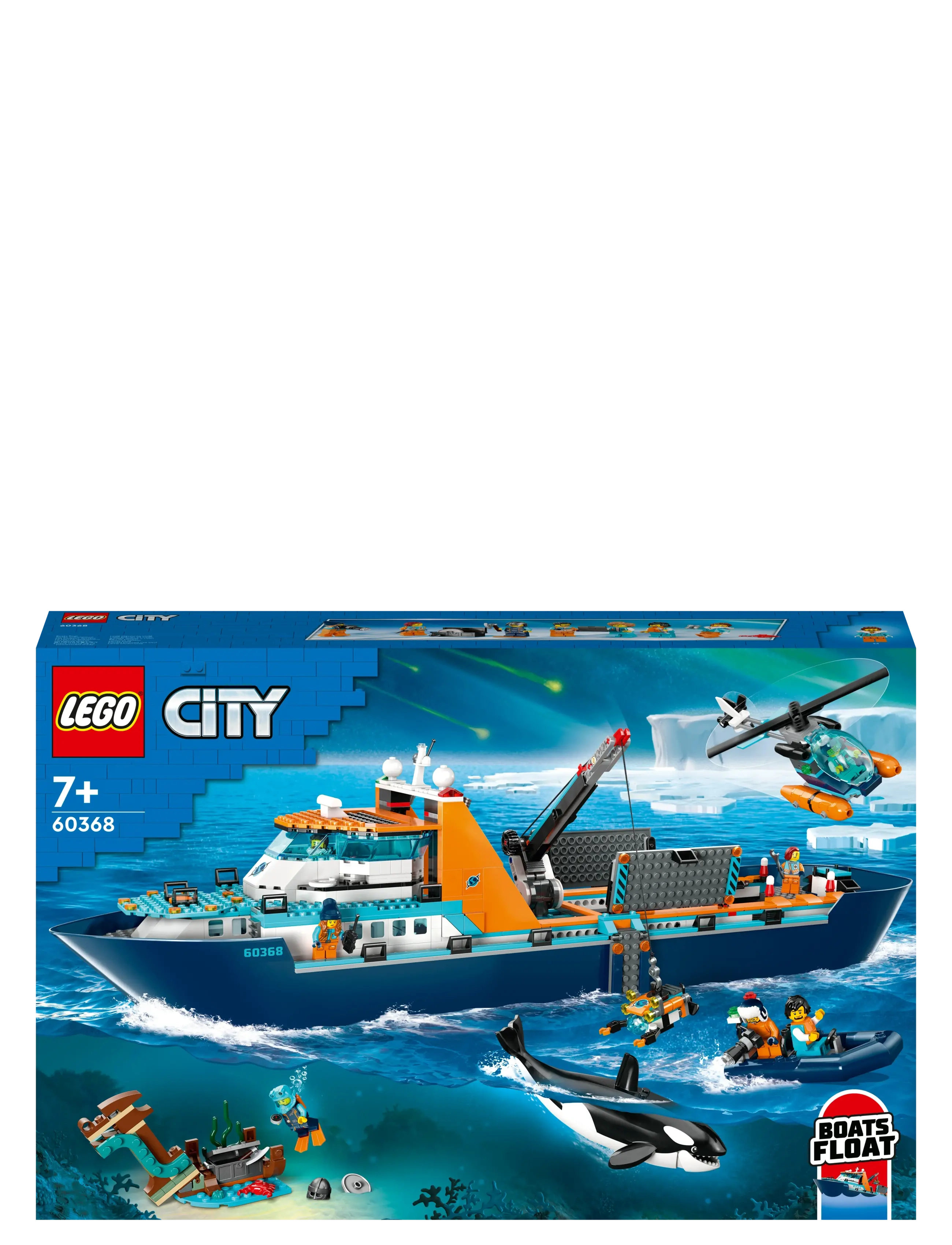 LEGO - City Arctic Explorer Ship 60368 Building Toy Set - lego city - multicolor - 4