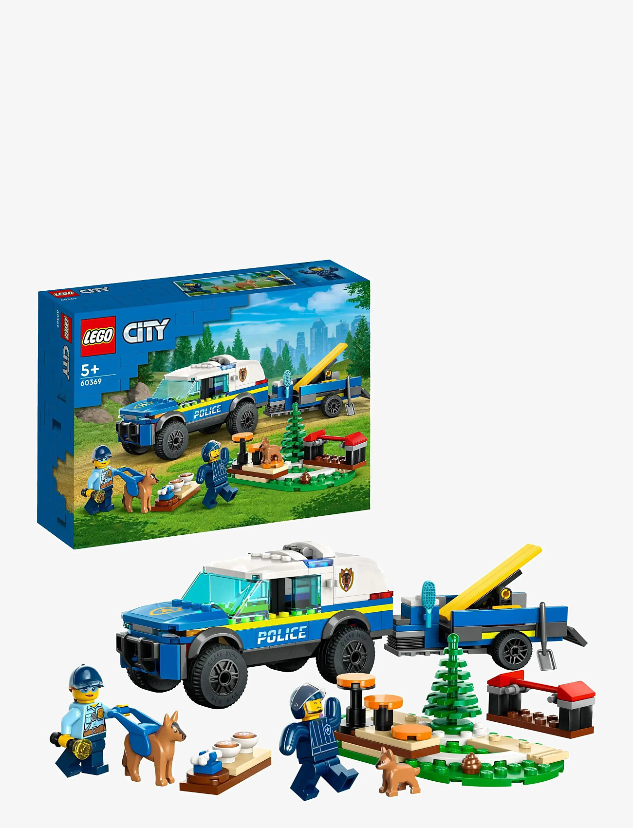 LEGO City Mobile Police Dog Training 60369 Building Toy Set
