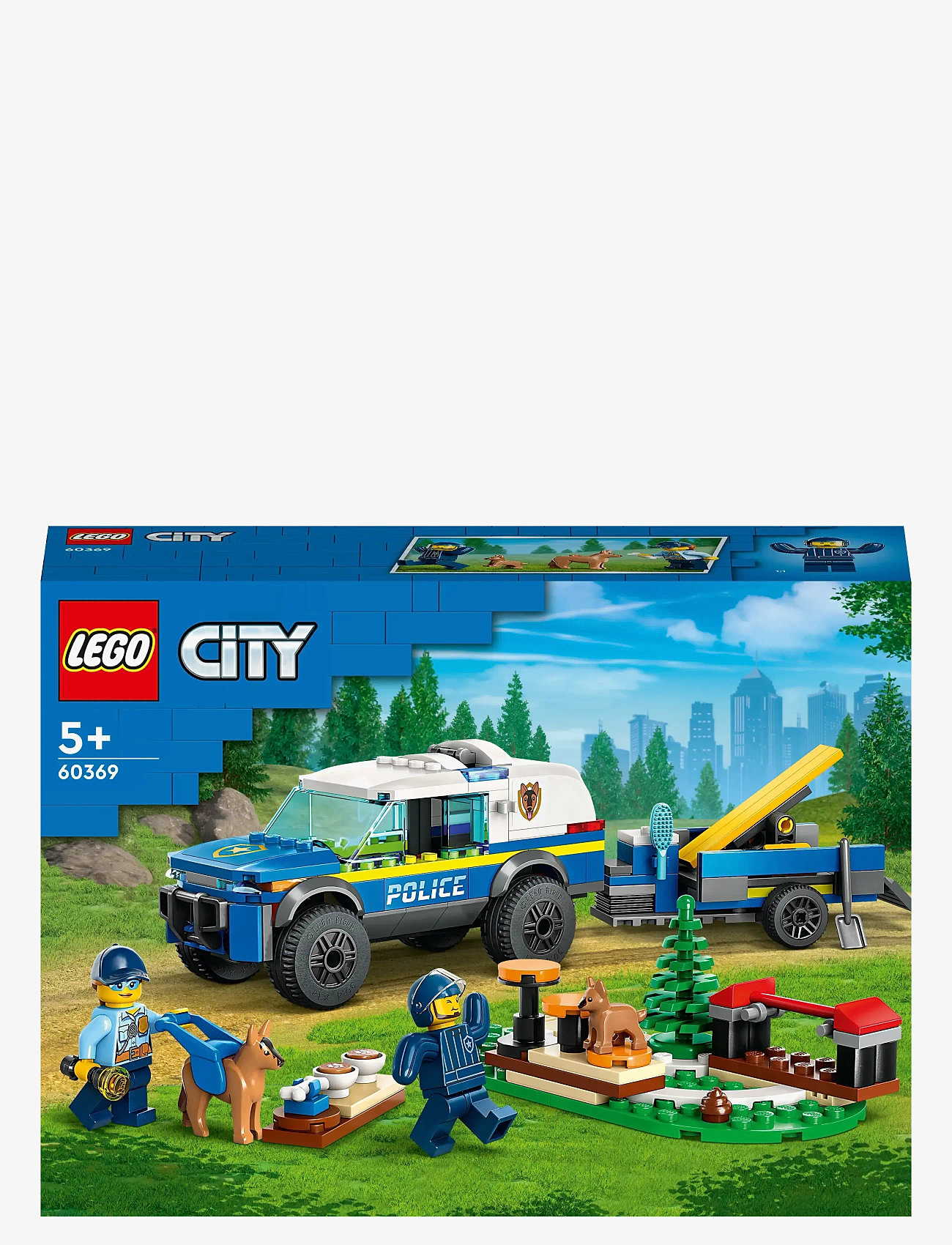 LEGO City Mobile Police Dog Training 60369 Building Toy Set