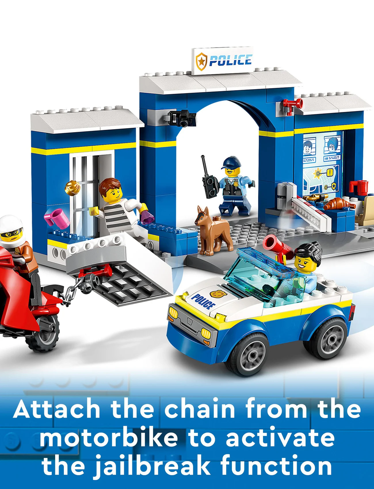 LEGO - Police Station Chase Set with Police Car Toy - lego® city - multicolor - 0