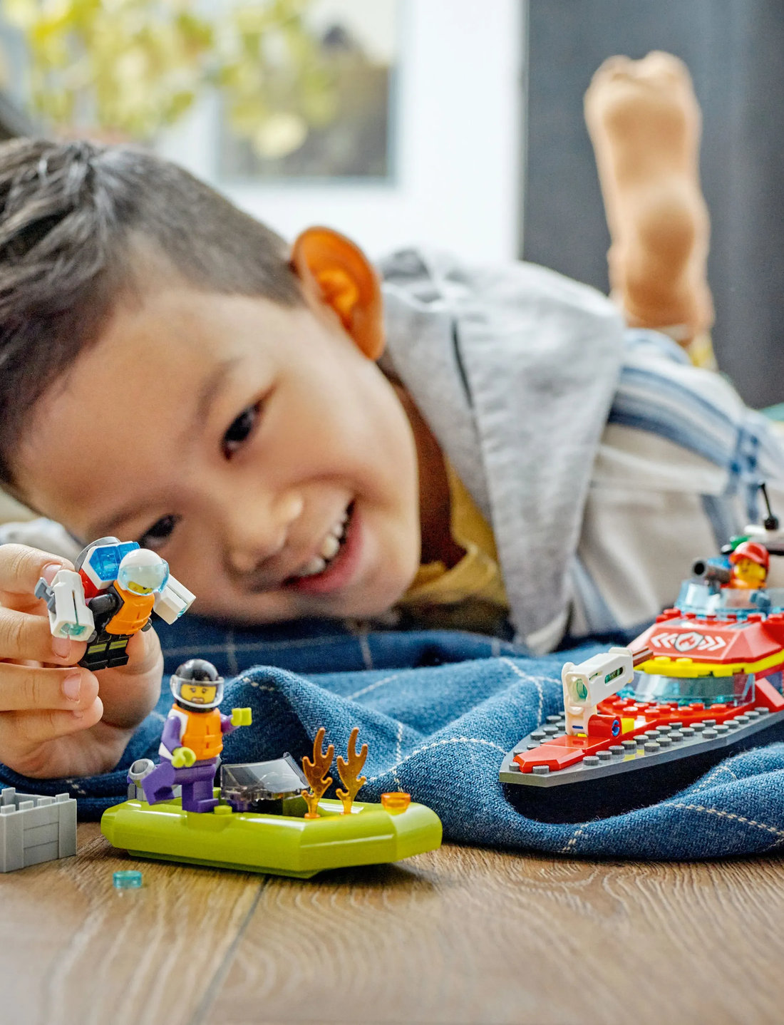 LEGO City Fire Rescue Boat 60373 Building Toy Set LEGO City Boozt