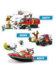 LEGO - Fire Rescue Boat Toy, Floats on Water Set - lägsta priserna - multicolor - 6