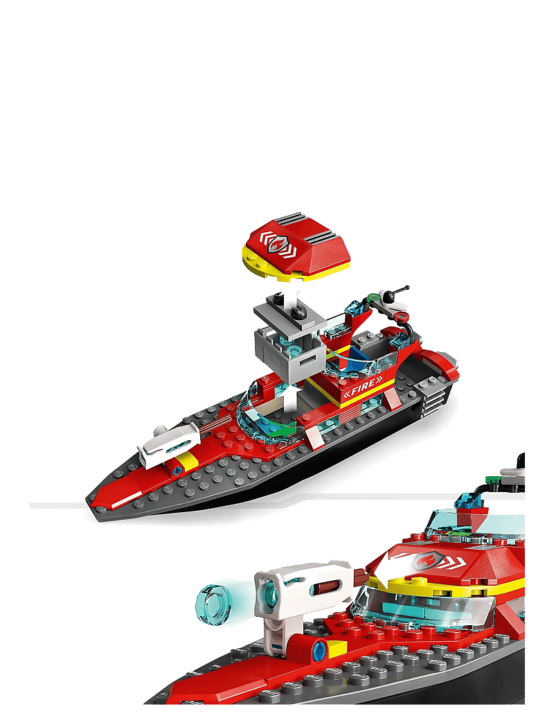LEGO - City Fire Rescue Boat 60373 Building Toy Set - multicolor - 3