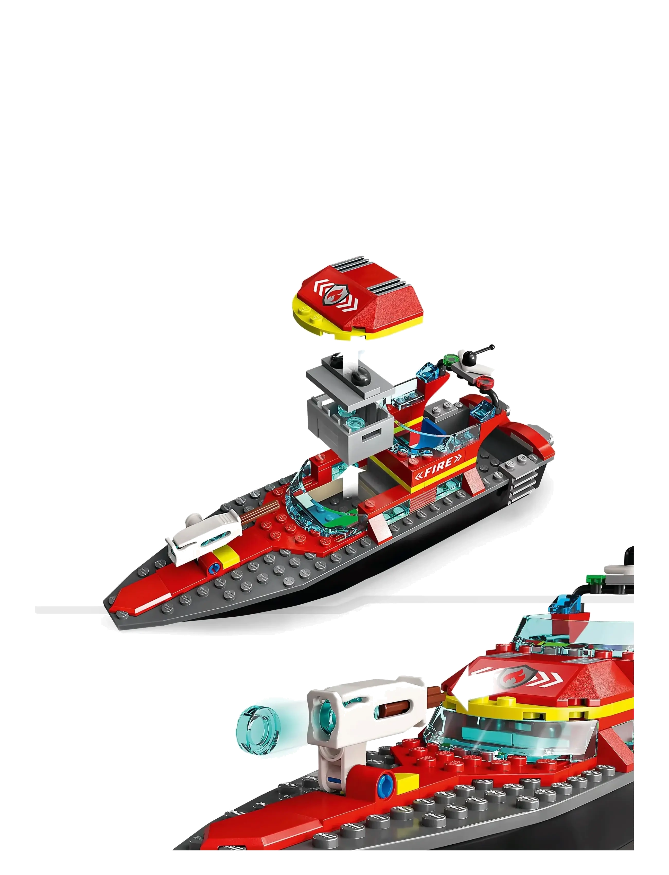 LEGO - City Fire Rescue Boat 60373 Building Toy Set - multicolor - 3
