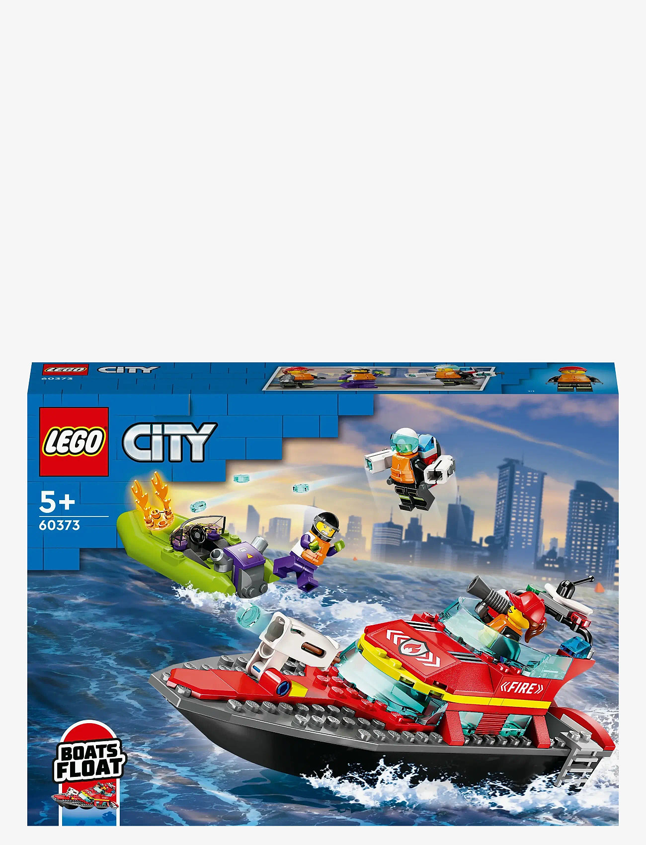 LEGO - City Fire Rescue Boat 60373 Building Toy Set - multicolor - 4
