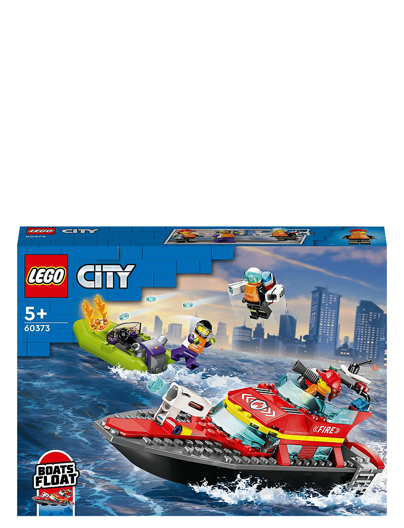 LEGO - City Fire Rescue Boat 60373 Building Toy Set - multicolor - 4