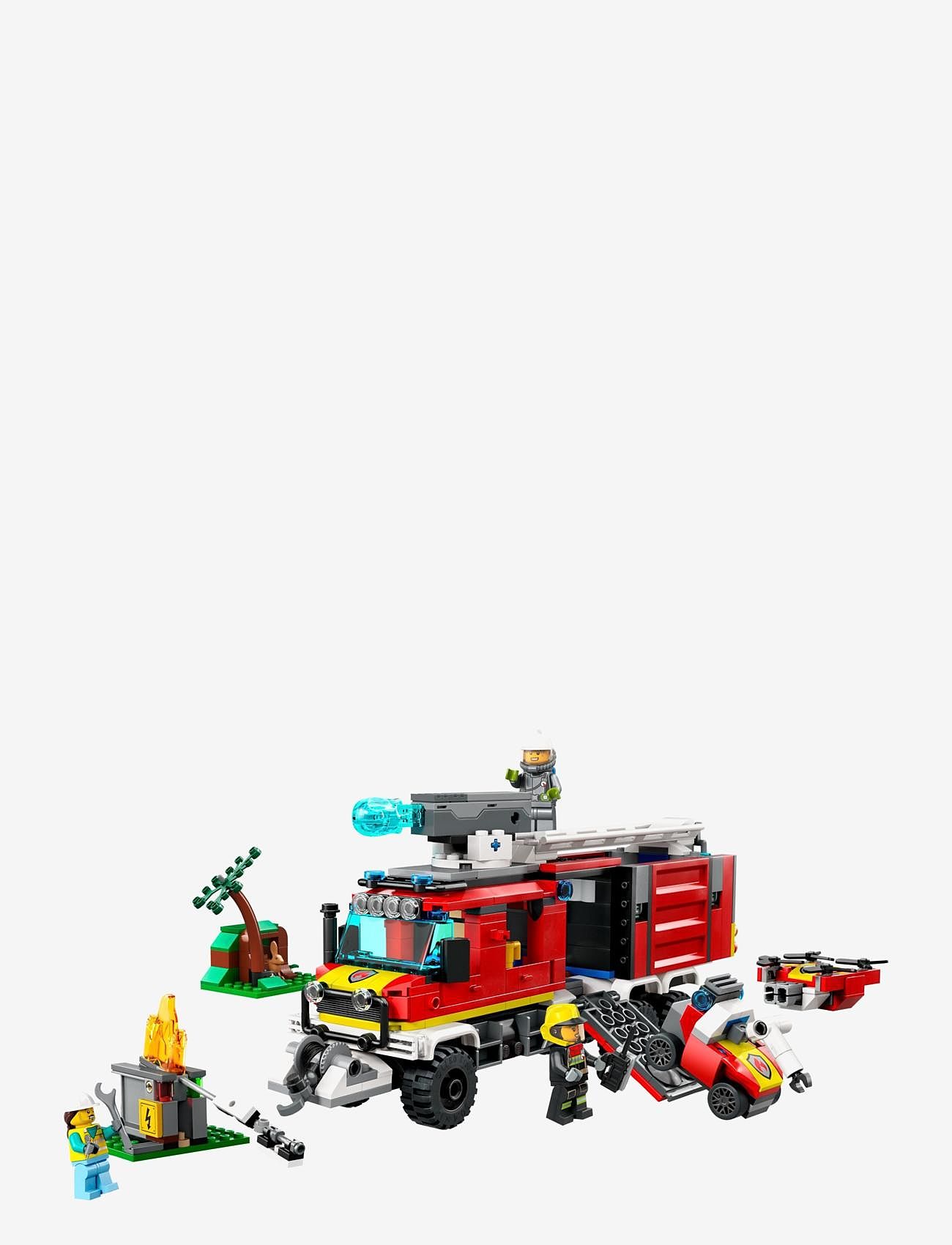 LEGO - Fire Command Unit Set with Fire Engine Toy - syntymäpäivälahjat - multicolor - 1