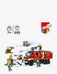 LEGO - Fire Command Unit Set with Fire Engine Toy - syntymäpäivälahjat - multicolor - 3