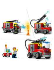 LEGO - 4+ Fire Station and Fire Engine Toy Playset - alhaisimmat hinnat - multicolor - 4
