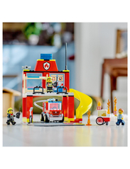LEGO - 4+ Fire Station and Fire Engine Toy Playset - alhaisimmat hinnat - multicolor - 6