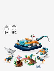 LEGO - Explorer Diving Boat Set with Submarine Toy - alhaisimmat hinnat - multicolor - 3