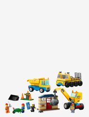 LEGO - Construction Trucks & Wrecking Ball Crane Toys - fødselsdagsgaver - multicolor - 2