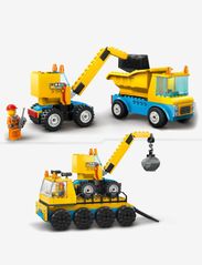 LEGO - Construction Trucks & Wrecking Ball Crane Toys - fødselsdagsgaver - multicolor - 4