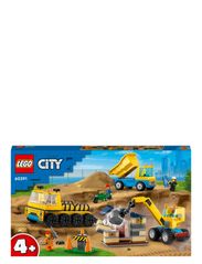 LEGO - Construction Trucks & Wrecking Ball Crane Toys - fødselsdagsgaver - multicolor - 10