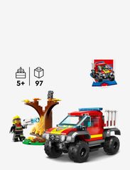 LEGO - 4x4 Fire Engine Rescue Truck Toy Set - lägsta priserna - multicolor - 3