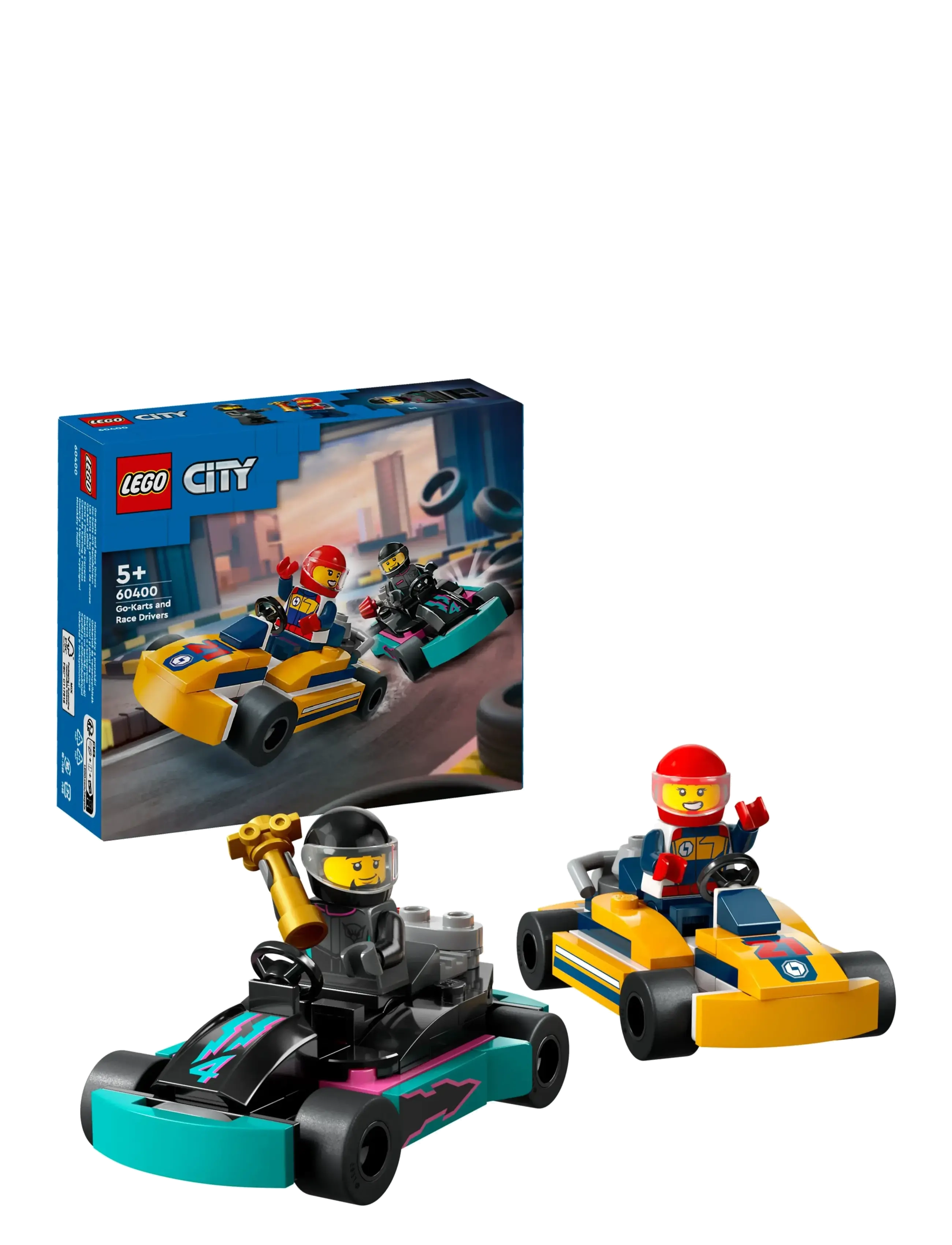City Go-Karts and Race Drivers Toy Set 60400 - MULTI