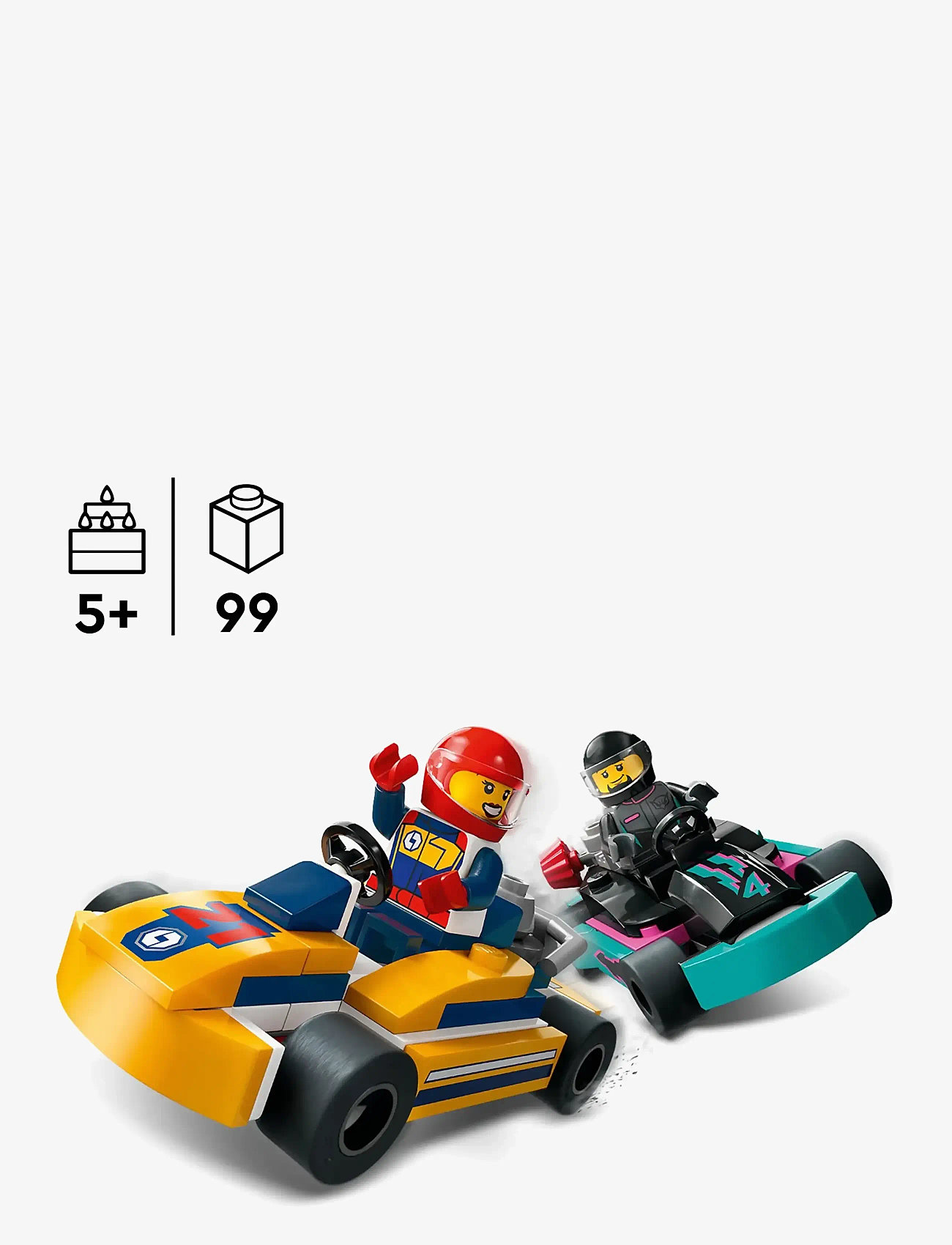 LEGO - City Go-Karts and Race Drivers Toy Set 60400 - multi - 1