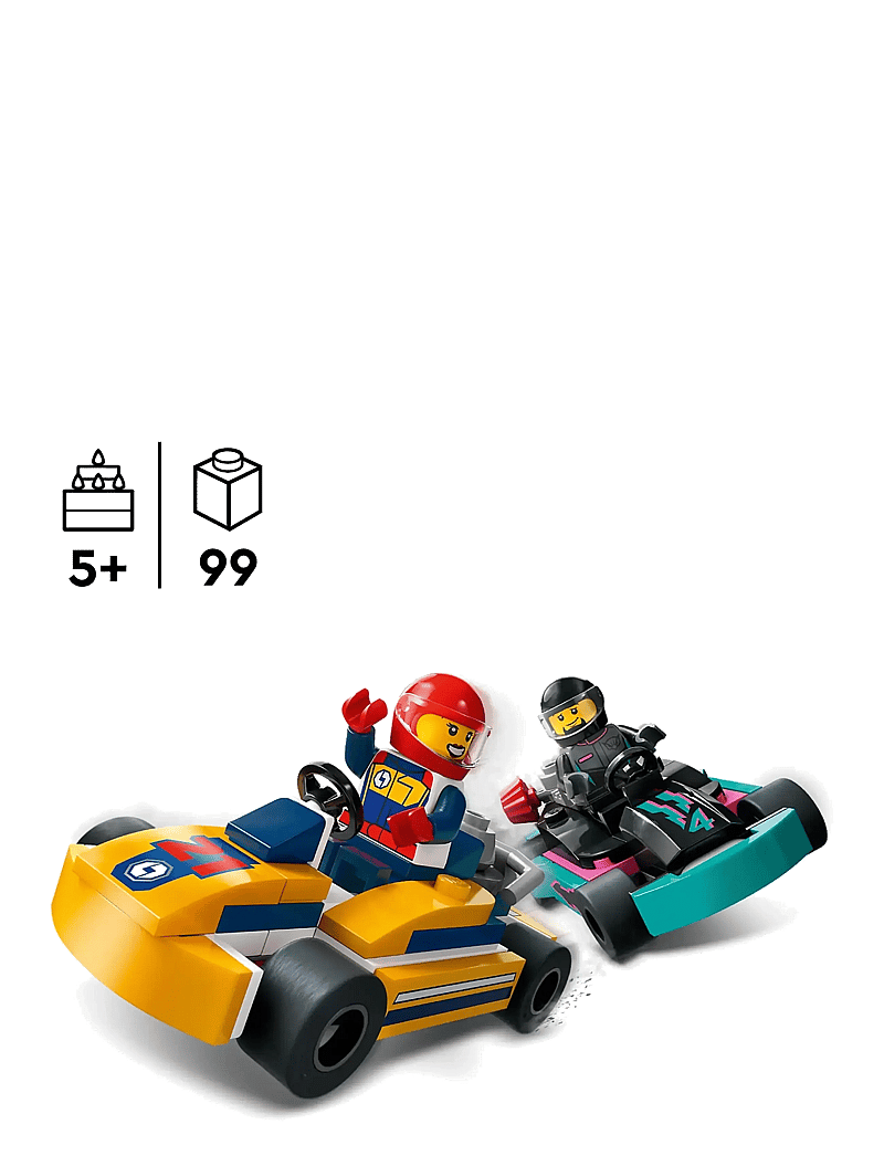 LEGO - City Go-Karts and Race Drivers Toy Set 60400 - multi - 1