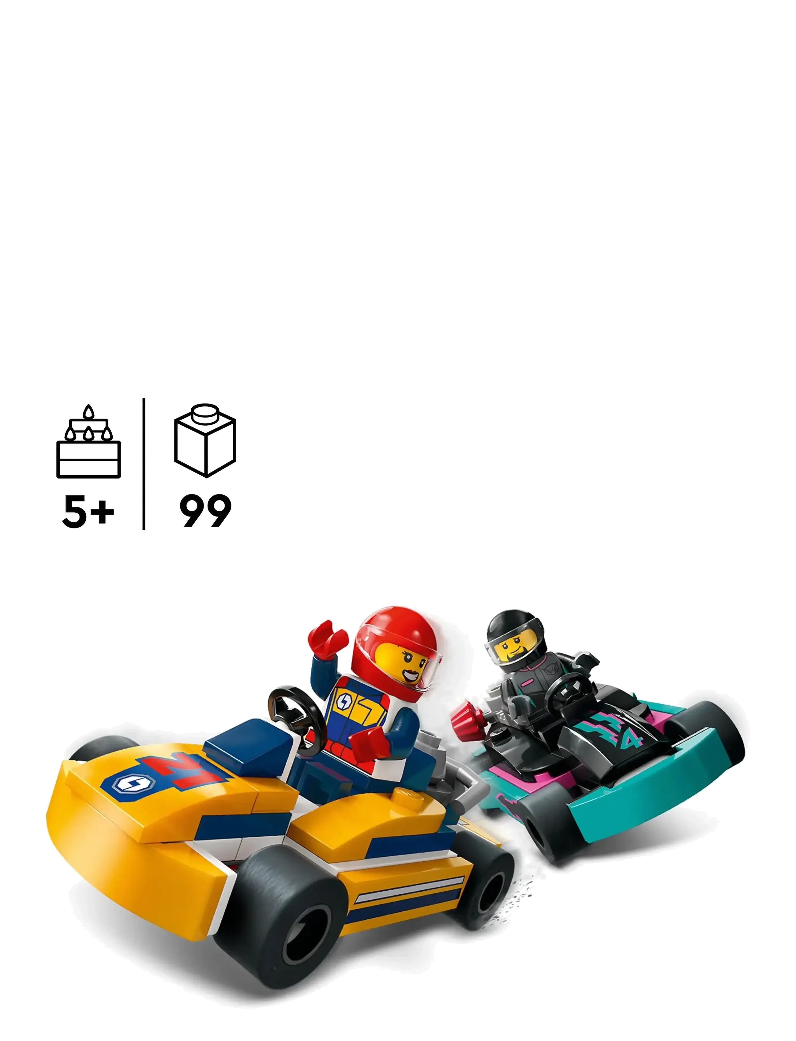LEGO - Go-Kart-autot ja kilpakuljettajat 60400 - multi - 1