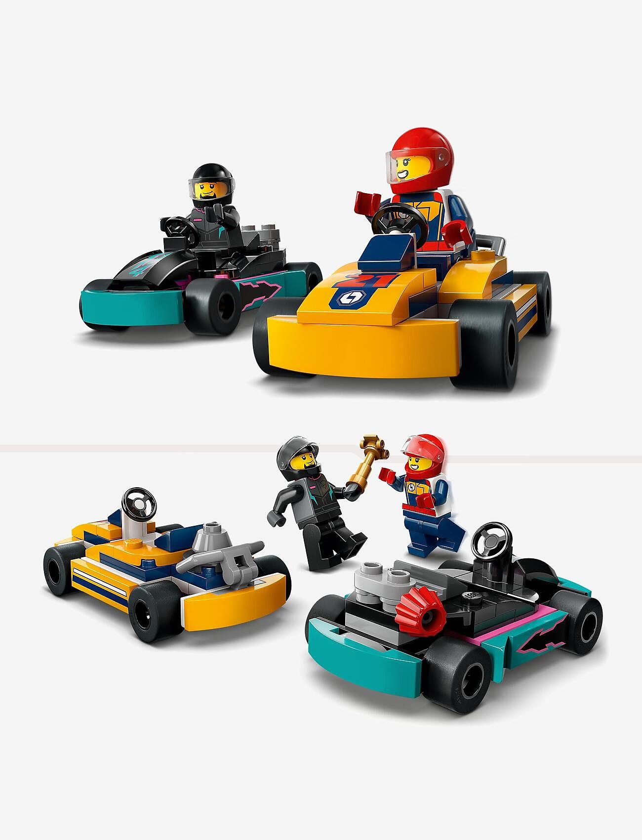 LEGO - City Go-Karts and Race Drivers Toy Set 60400 - multi - 3