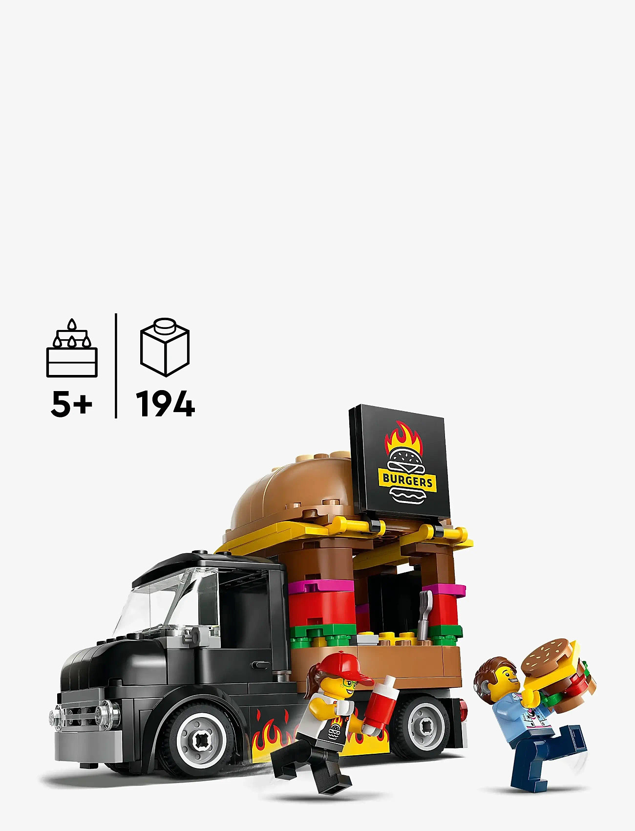 LEGO City Burger Van Toy Building Set 60404 (LGO60404) LEGO