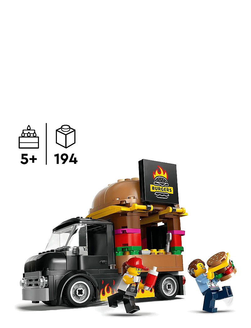 LEGO - City Burger Van Toy Building Set 60404 - lego city - multi - 1