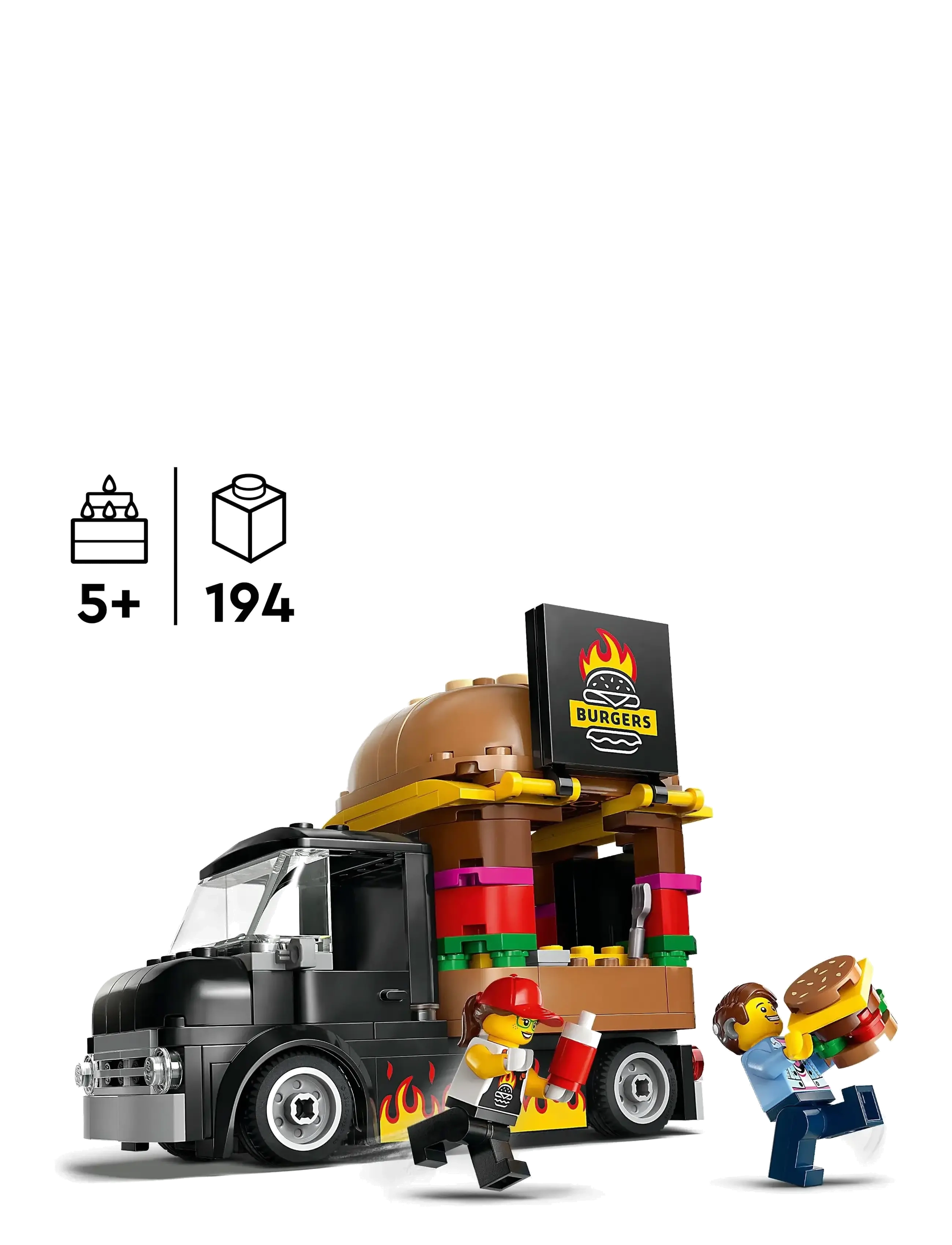 LEGO - City Burger Van Toy Building Set 60404 - lego city - multi - 1