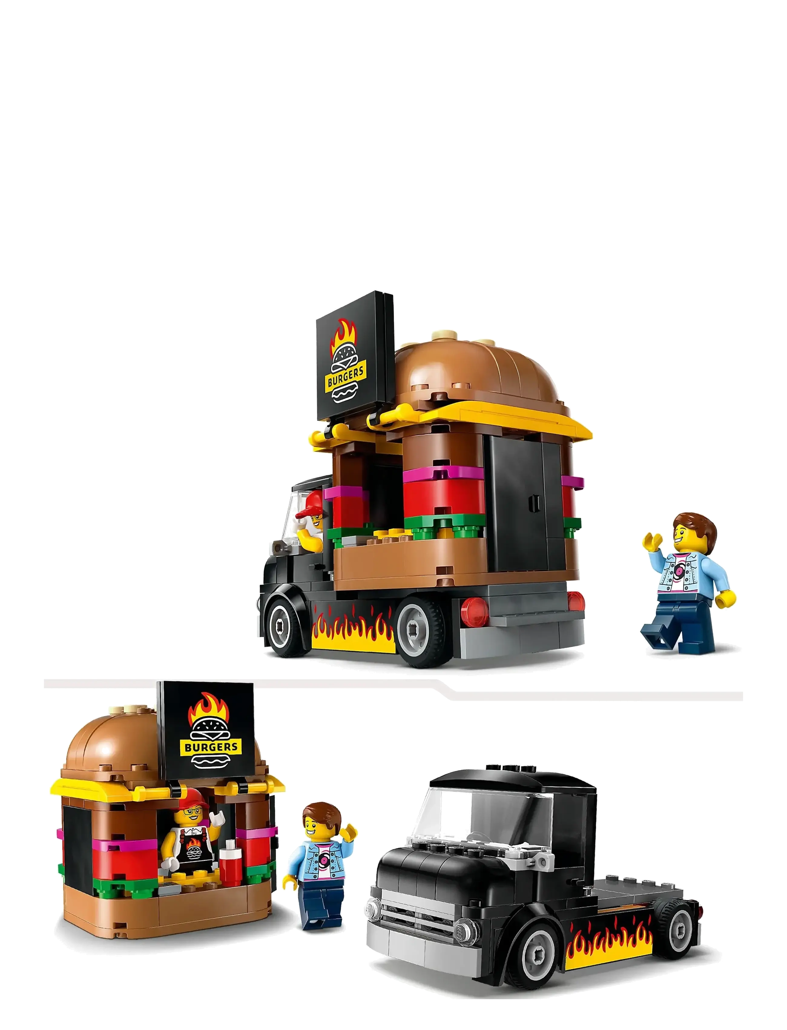 LEGO - City Burger Van Toy Building Set 60404 - lego® city - multi - 3
