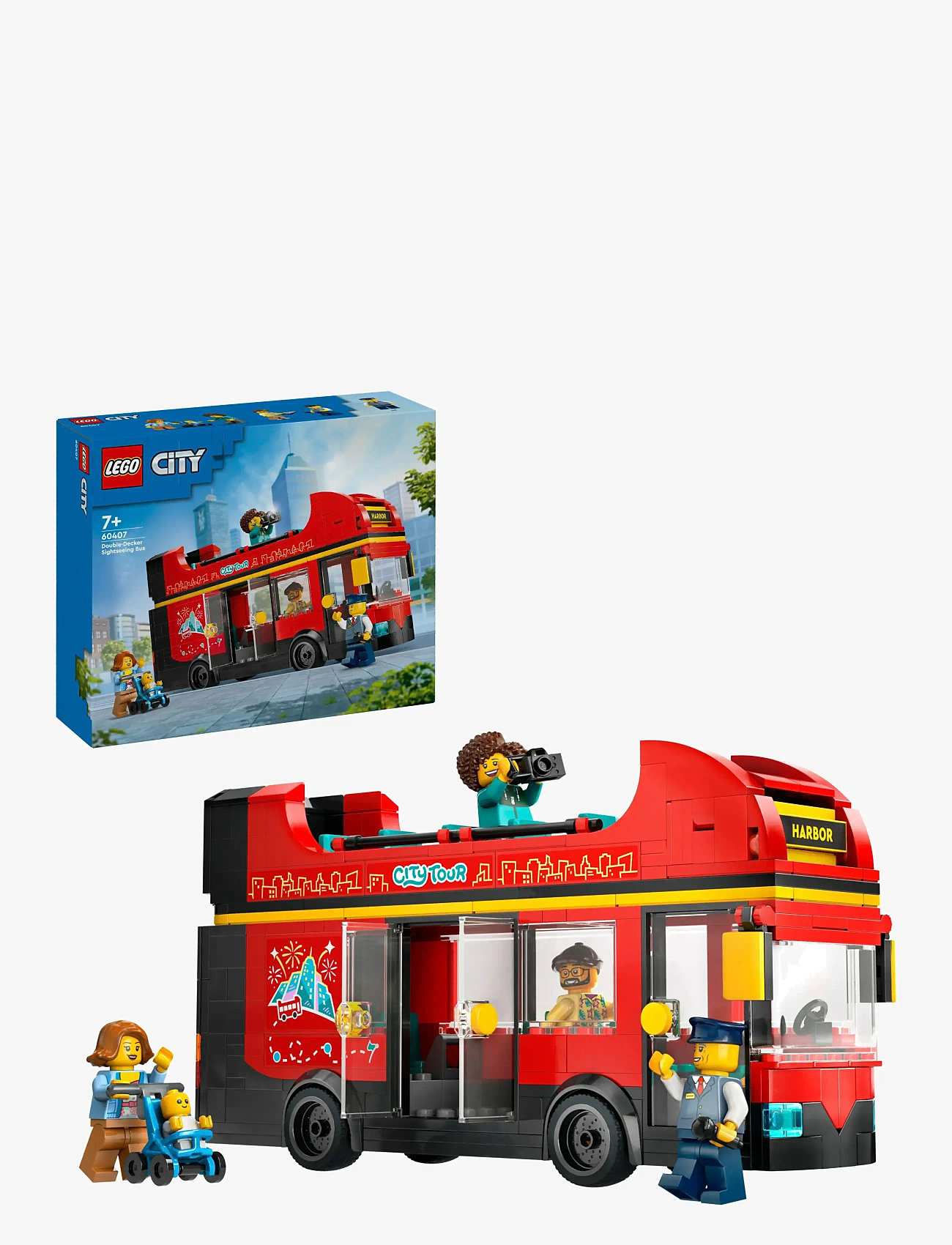 LEGO - City Red Double-Decker Sightseeing Bus Toy 60407 - lego city - multi - 0