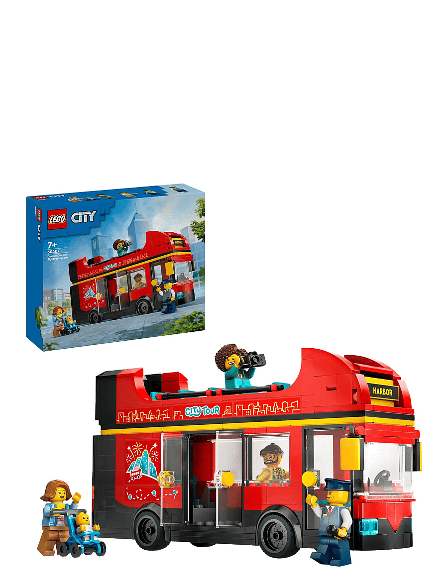 LEGO - City Red Double-Decker Sightseeing Bus Toy 60407 - lego city - multi - 0