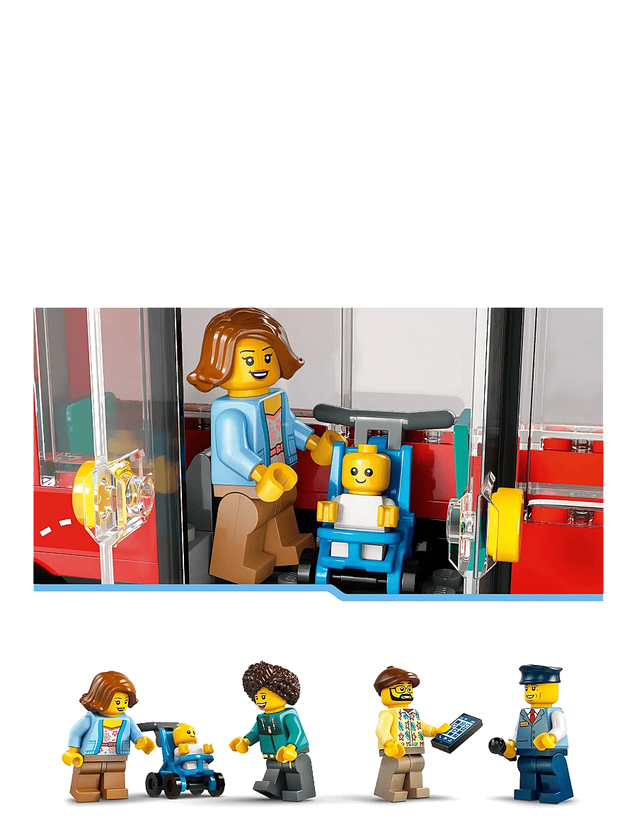 LEGO - City Red Double-Decker Sightseeing Bus Toy 60407 - lego city - multi - 4