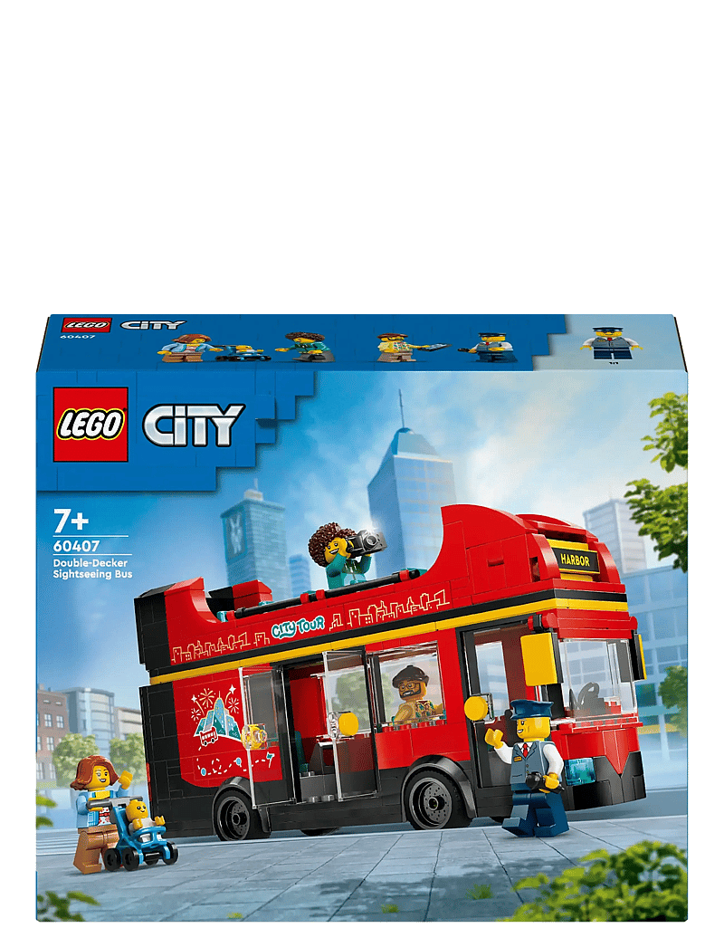 LEGO - City Red Double-Decker Sightseeing Bus Toy 60407 - multi - 5