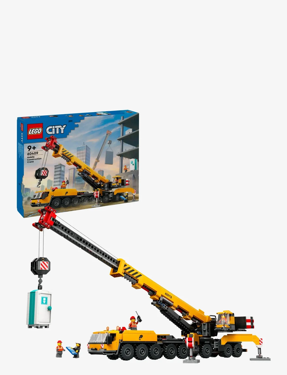 LEGO - City Yellow Mobile Construction Crane Toy Set 60409 - lego city - multi - 0