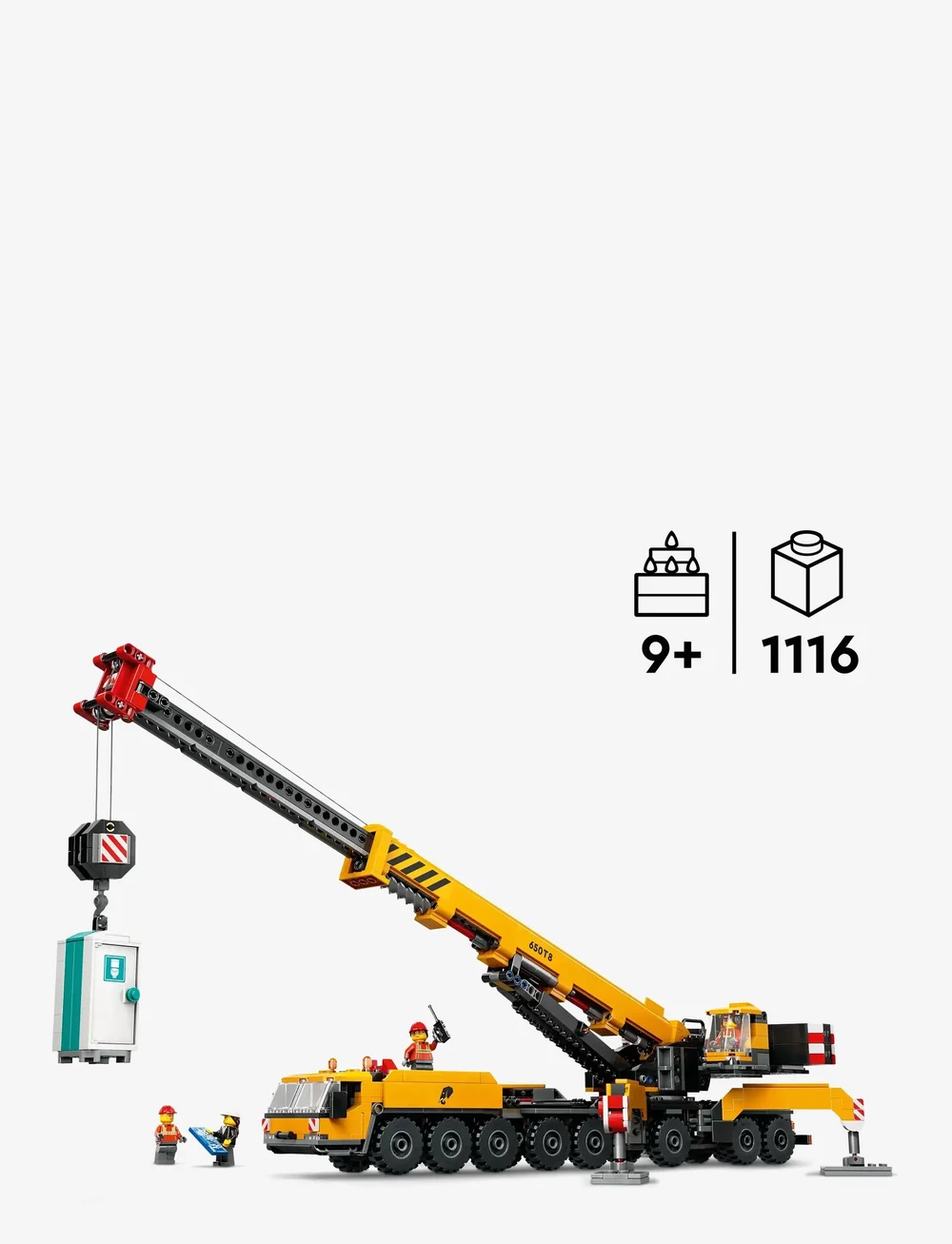 LEGO - City Yellow Mobile Construction Crane Toy Set 60409 - lego city - multi - 1
