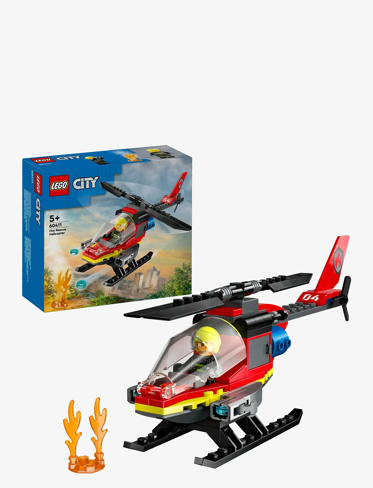 LEGO - City Fire Rescue Helicopter Building Set 60411 - lego® city - multi - 0