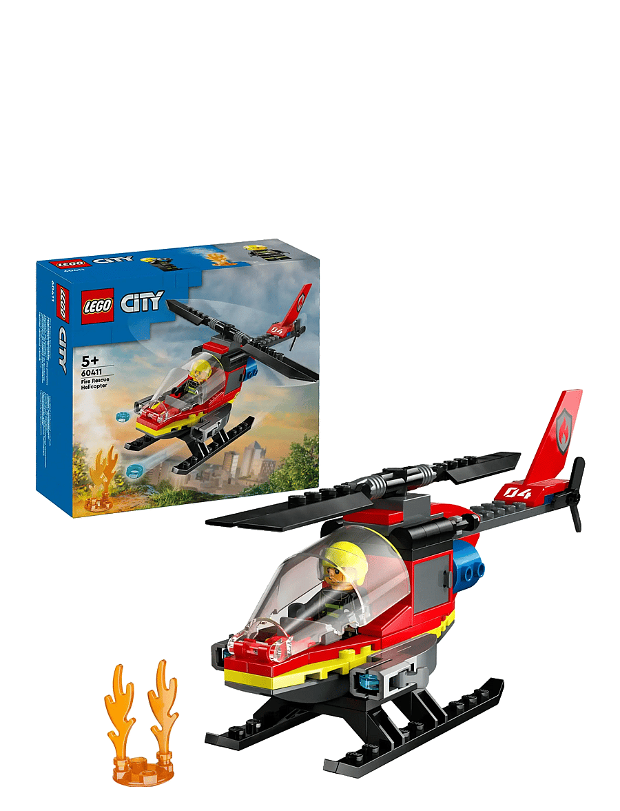 LEGO - City Fire Rescue Helicopter Building Set 60411 - lego® city - multi - 0