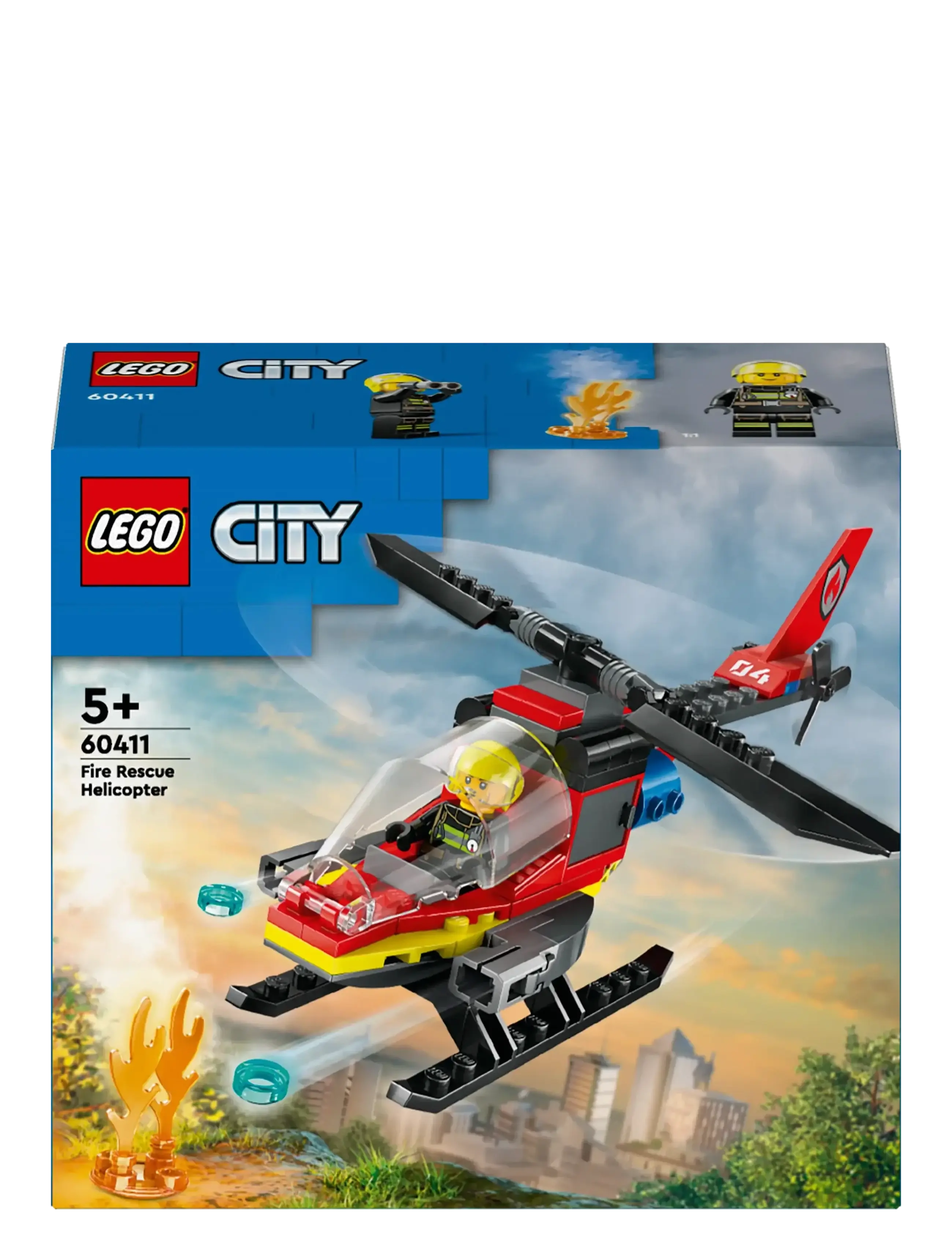 LEGO - City Fire Rescue Helicopter Building Set 60411 - lego® city - multi - 4