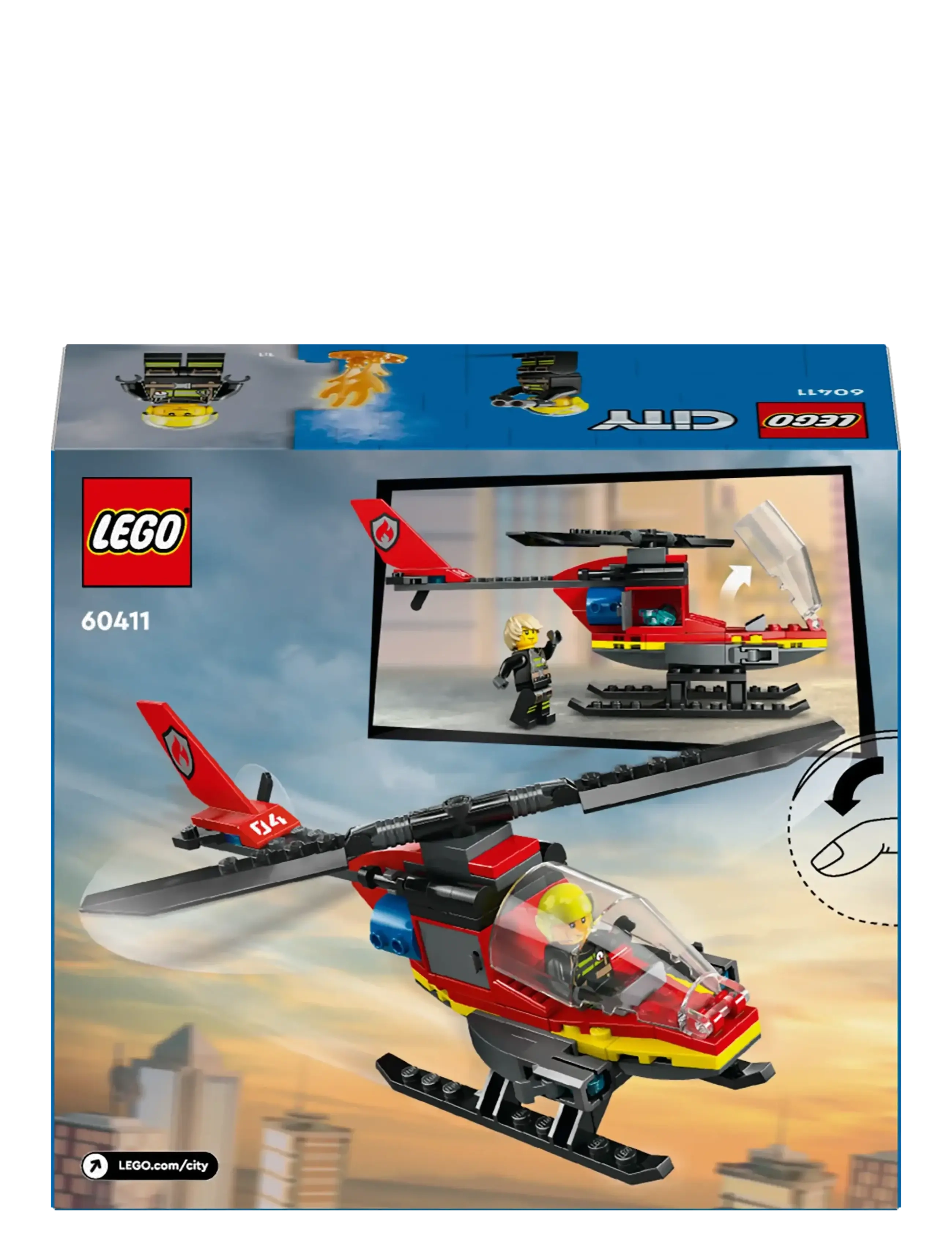 LEGO - City Fire Rescue Helicopter Building Set 60411 - lego® city - multi - 5