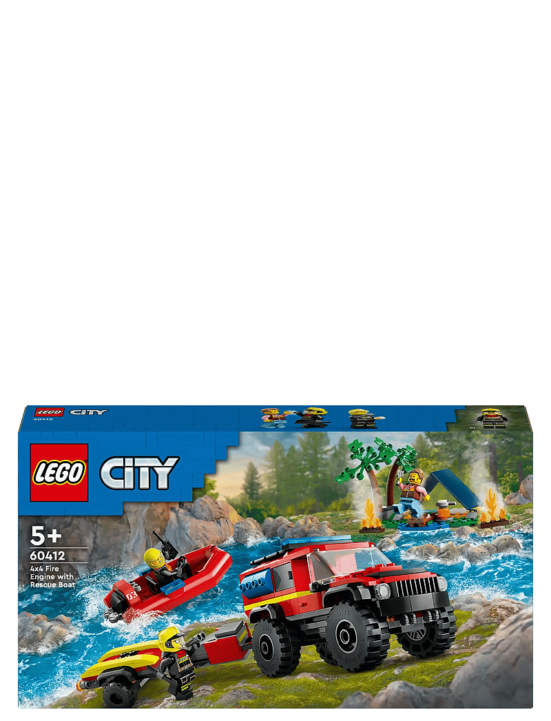 LEGO City 4x4 Fire Engine With Rescue Boat Toy 60412 (LGO60412