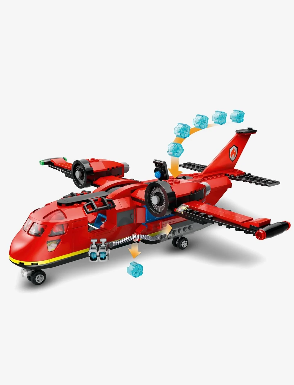 LEGO - City Fire Rescue Plane Building Toy Set 60413 - lego city - multi - 3