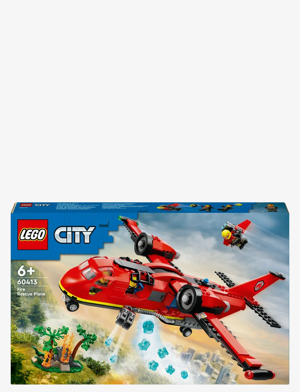 LEGO - City Fire Rescue Plane Building Toy Set 60413 - lego city - multi - 5