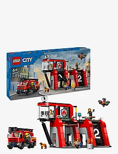 Brandstation med brandbil, LEGO