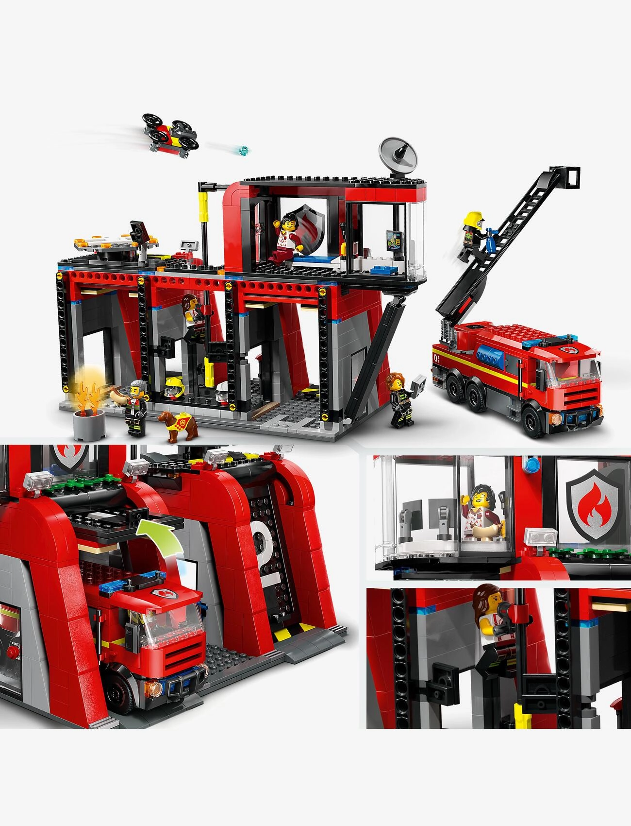 LEGO - Brandstation med brandbil 60414 - lego city - multi - 3