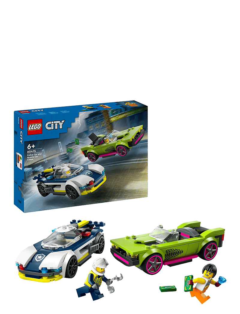 LEGO - City Police Car and Muscle Car Chase Set 60415 - lego formula 1 - multi - 0