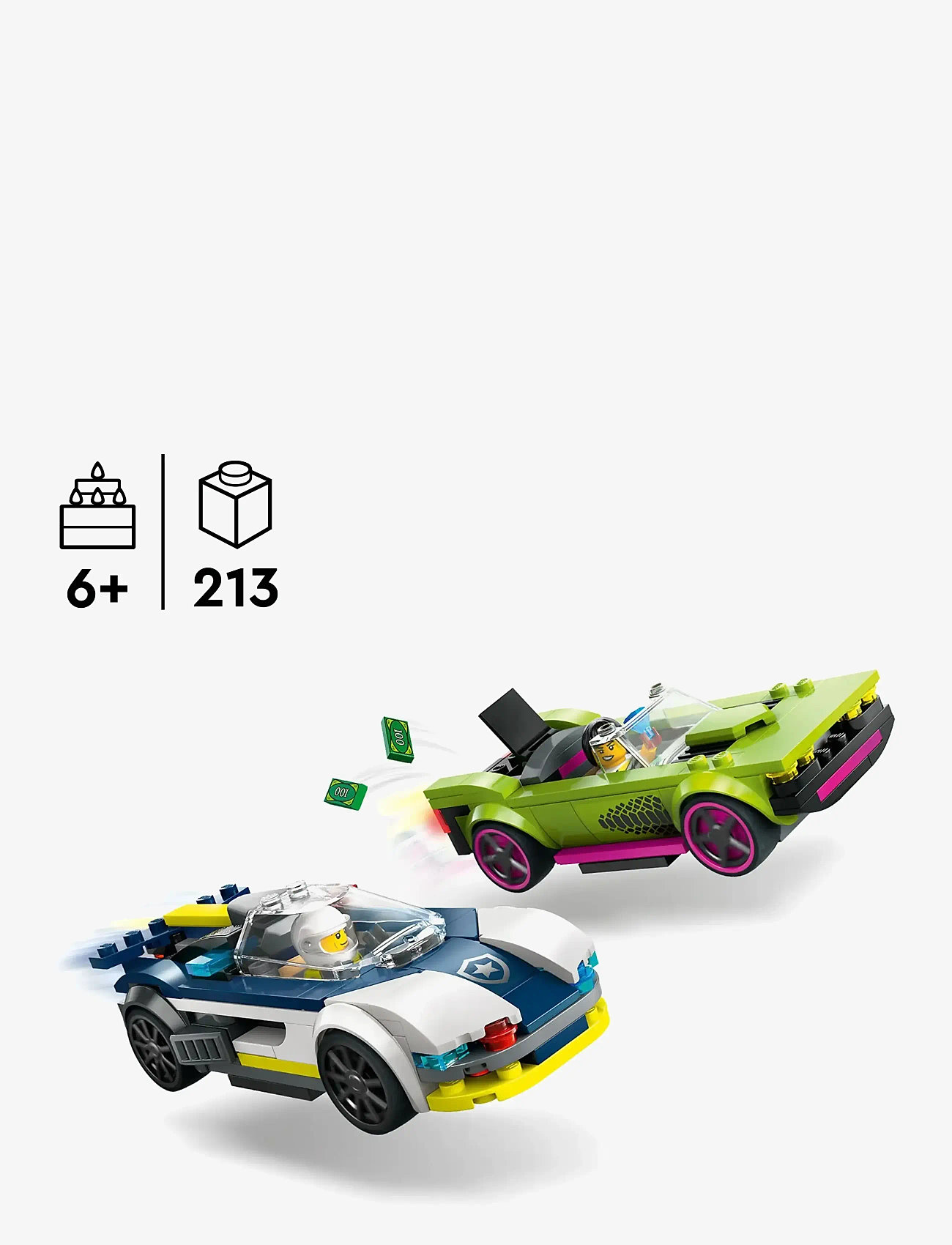 LEGO - City Police Car and Muscle Car Chase Set 60415 - lego formula 1 - multi - 1